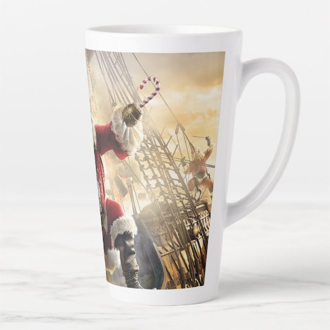 Taza De Café Latte Pirata Santa (Derecha)