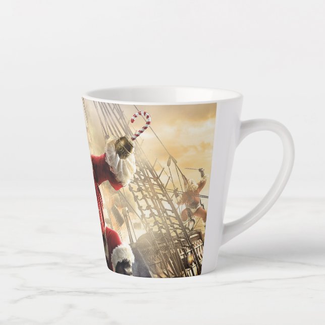 Taza De Café Latte Pirata Santa (Derecha)