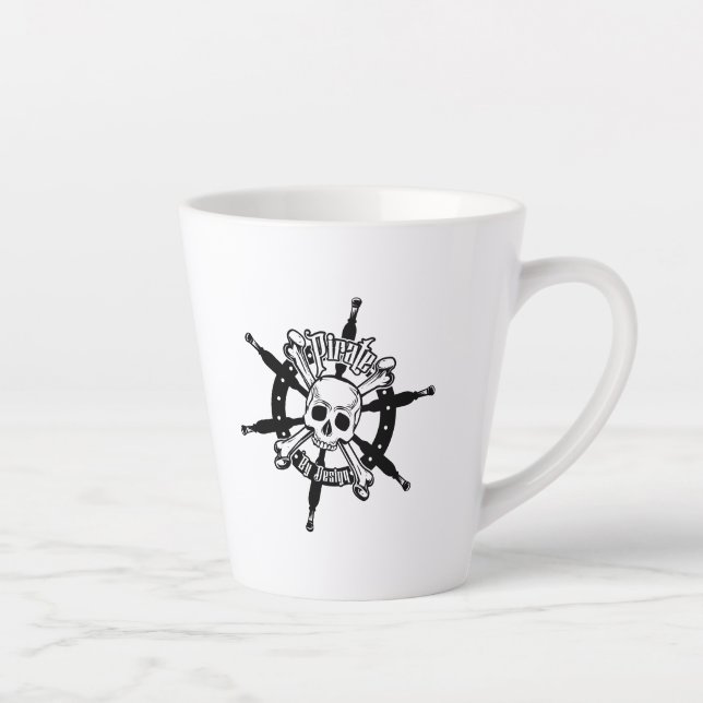 Taza De Café Latte Pirate Latte Mug (Derecha)