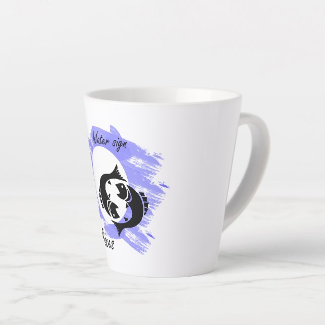 Taza De Café Latte Pisces (Ángulo derecho)