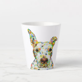 Taza De Café Latte Pitbull Art Latte Mug