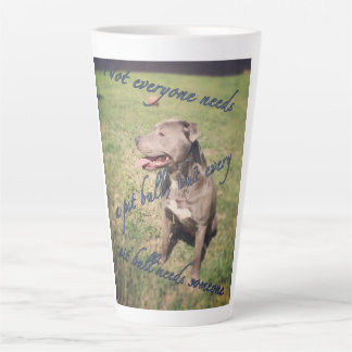 Taza De Café Latte Pitbull Latte Mug
