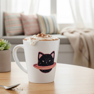 Taza De Café Latte Planet Cat Latte Mug