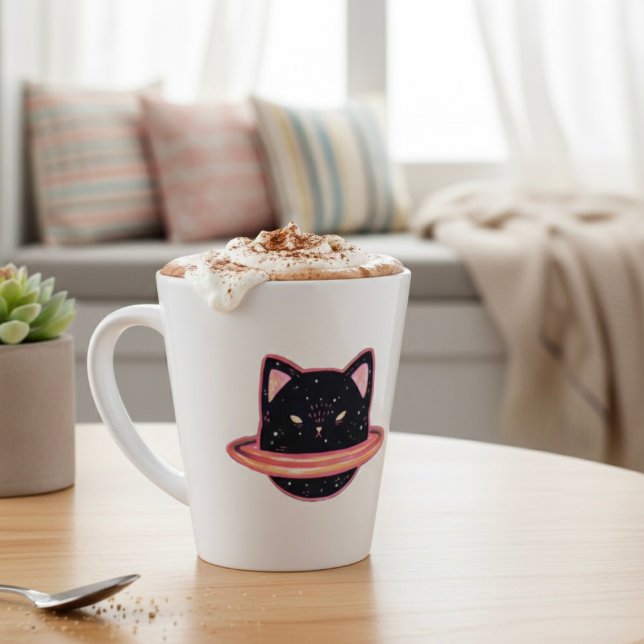 Taza De Café Latte Planet Cat Latte Mug (Subido por el creador)