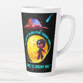 Taza De Café Latte Planetas se alinean para quienes se atreven a soña