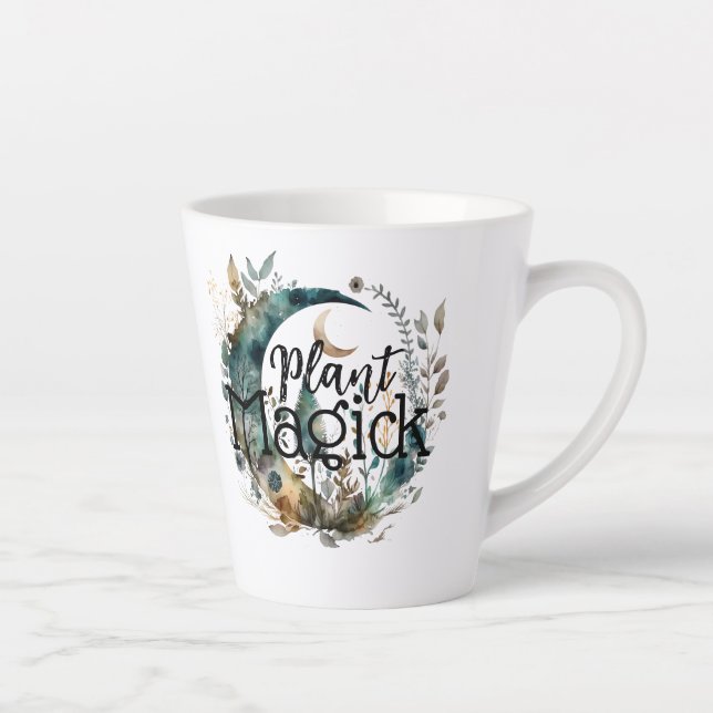 Taza De Café Latte Planta Magick (Derecha)