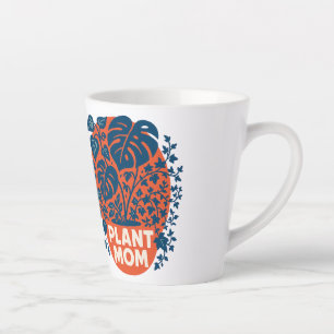 Taza De Café Latte Planta Mom Houseplant Art Monstera Pothos