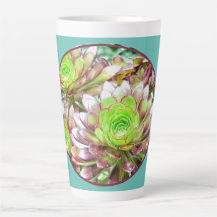 Taza De Café Latte PLANTAS SUCULENTES Latte Mug