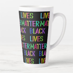 Taza De Café Latte Plantilla Black Lives Matter 01 Editable