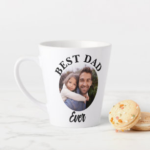 Taza De Café Latte Plantilla de fotografía personalizada de Best Dad
