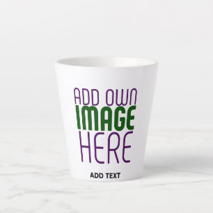 TAZA DE CAFÉ LATTE PLANTILLA DE TEXTO DE IMAGEN BLANCA SIMPLE EDITABL