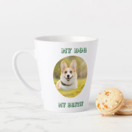 Taza De Café Latte Plantilla fotográfica personalizada para mi perro 