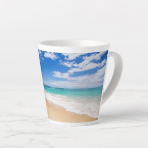 Taza De Café Latte Playa agradable