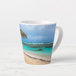 Taza De Café Latte Playa de Anse des Rochers