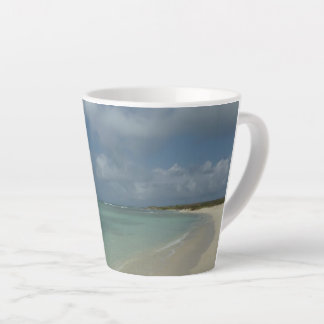 Taza De Café Latte Playa de Aruba II Bonita Escena Natural