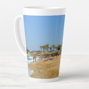Taza De Café Latte Playa de Gouves en Creta Specialty Mug