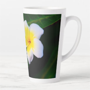 Taza De Café Latte plumeria