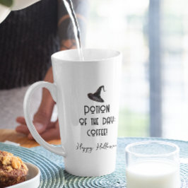 Taza De Café Latte Poción del Día Halloween Blanco