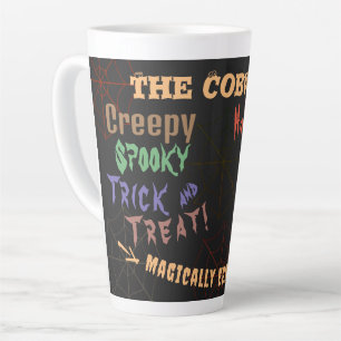 Taza De Café Latte Pociones Mágicamente Sinisteras de Halloween Perso