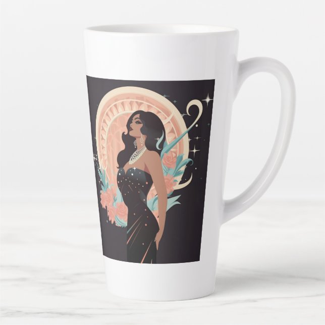TAZA DE CAFÉ LATTE PODER DE LA BELLEZA #1 (Derecha)