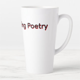 Taza De Café Latte Poesía de Buen Día