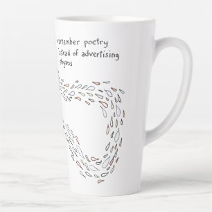 Taza De Café Latte Poesía de peces gatos