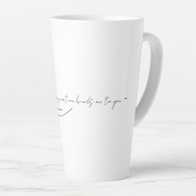 Taza De Café Latte Poetry Mug (Ángulo derecho)