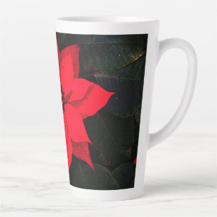 Taza De Café Latte Poinsettia 6078