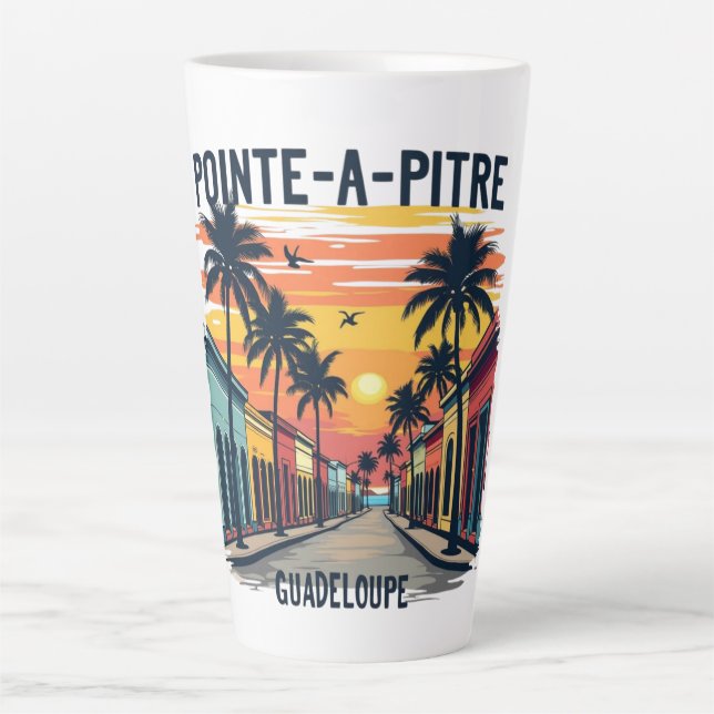 TAZA DE CAFÉ LATTE POINTE A PITRE GUADELOUPE (Anverso)
