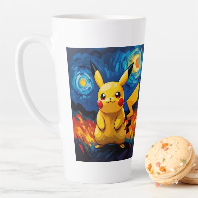 Taza De Café Latte Pokémon und seine Treue Freunde (In situ)