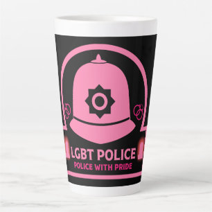 Taza De Café Latte Policía LGBT+ Orgullo Gay