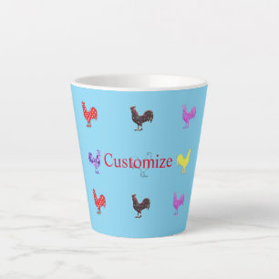 Taza De Café Latte Pollo Hens Thunder_Cove