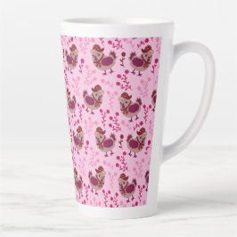 Taza De Café Latte Pollos de carne