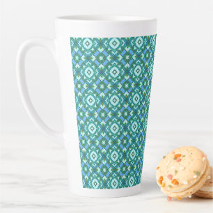 Taza De Café Latte Polvo Azul Latte Latte Mug