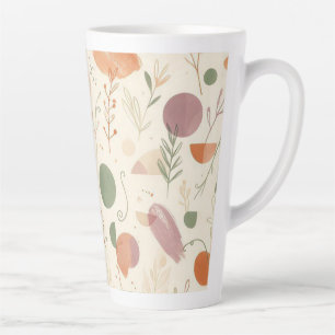 Taza De Café Latte Polvo de Terracota Quemada Sage Polvoriento Boho D