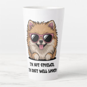 Taza De Café Latte Pomerania No Estoy Malcriada Bien Amada Amante de