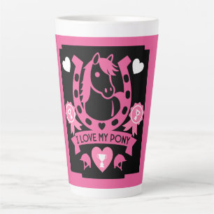 Taza De Café Latte Pony Club Rider