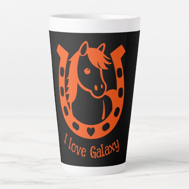 Taza De Café Latte Pony Club Rider (Anverso)
