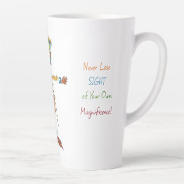 Taza De Café Latte 'Poppi' - Nunca Perder La Vista Latte Mug