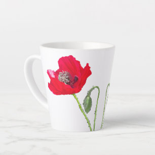 Taza De Café Latte Poppy Latte Mug