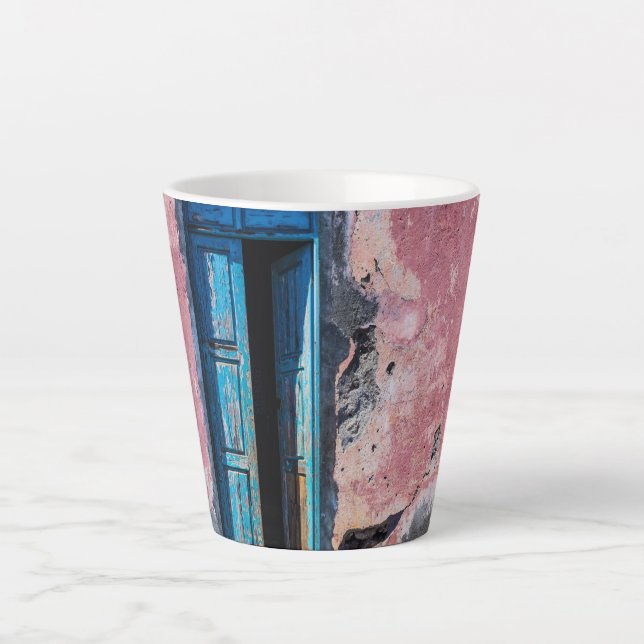 Taza De Café Latte Por favor, entra (Anverso)