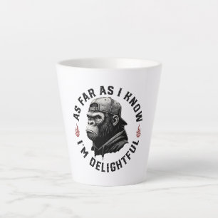 Taza De Café Latte Por lo que sé, soy un mono divertido