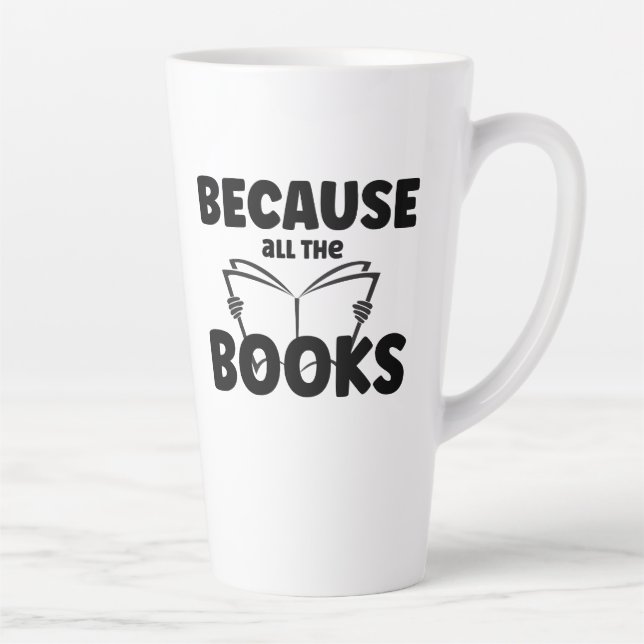 Taza De Café Latte Porque Todos Los Libros (Derecha)