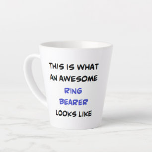 Taza De Café Latte portador de anillo, impresionante