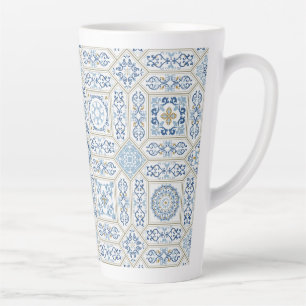 Taza De Café Latte Portugal Azulejo tradicional vintage