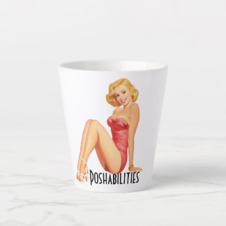 Taza De Café Latte Poshmark Retro Latte Mug - Posibilidades