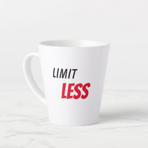 Taza De Café Latte Positividad ilimitada y edificante, enfoque y acti