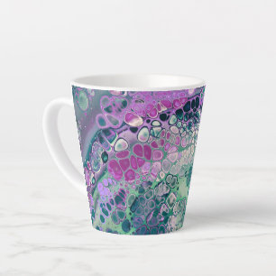 Taza De Café Latte Pour acrílica de sirena, resumen colorido de Guay