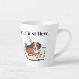 Taza De Café Latte Powered by Coffee & Dog Dreams