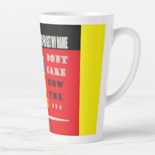 Taza De Café Latte Pregunta más mensajes de palabras temáticas y arte